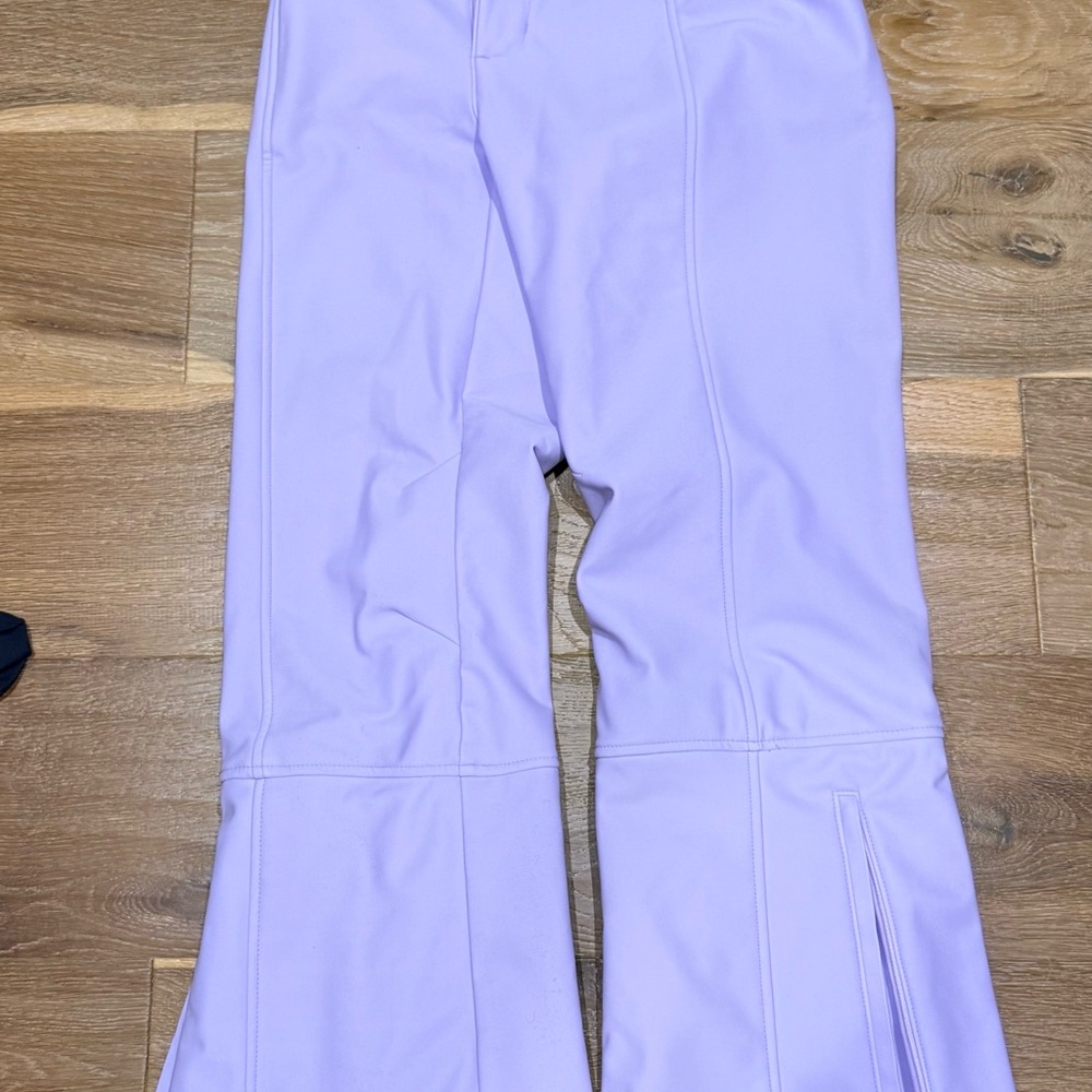 Lavender Boot Cut Flare Ski Pants